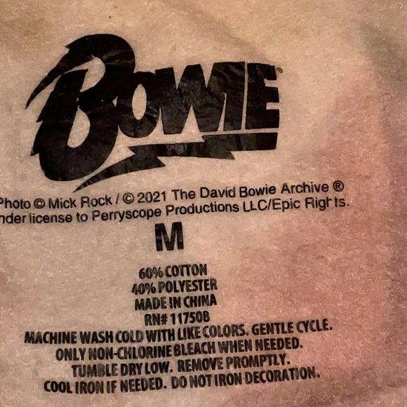 David Bowie As Ziggy Stardust Graphic Tie Dye Crewneck Sweatshirt • Size: Medium - Picture 6 of 8